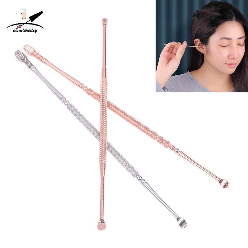 [สงสัย] น้ํายาทําความสะอาดกําจัดขี้หูสองหัวสองหัว 360° ทําความสะอาดหู Pi เครื่องมือดูแลหูสแตนเลส TH