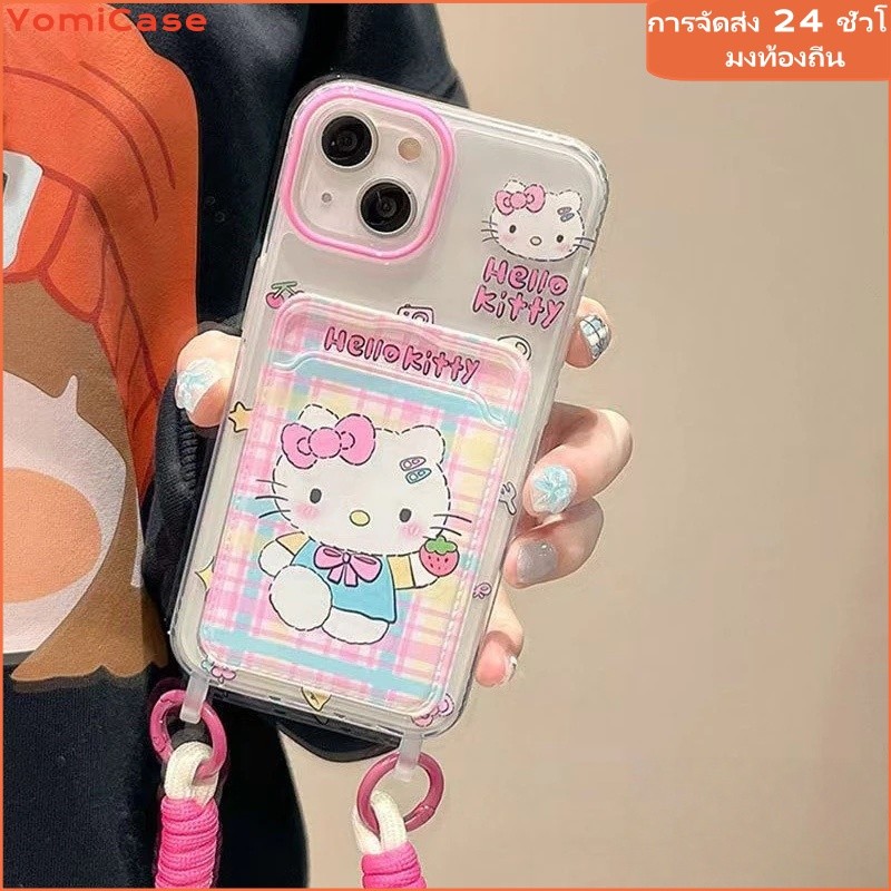 YOMIการ์ตูนน่ารักแฟชั่นหวานสวัสดีคิตตี้นุ่ม เคส iPhone 16 รูปที่ 5