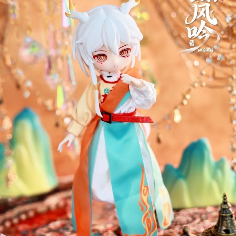 Nagi Beast Figurine Wind-Singing Series Blind Box, mjd Articulated Action Figure, 12 ชิ้น Beast Figu