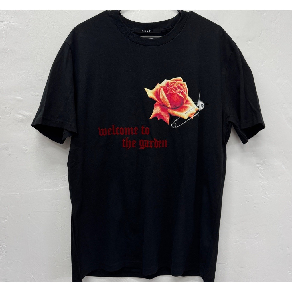 ผ้าฝ้าย 100% Ksubi Rose Garden ลายพิมพ์สวยงาม สำหรับฤดูร้อน