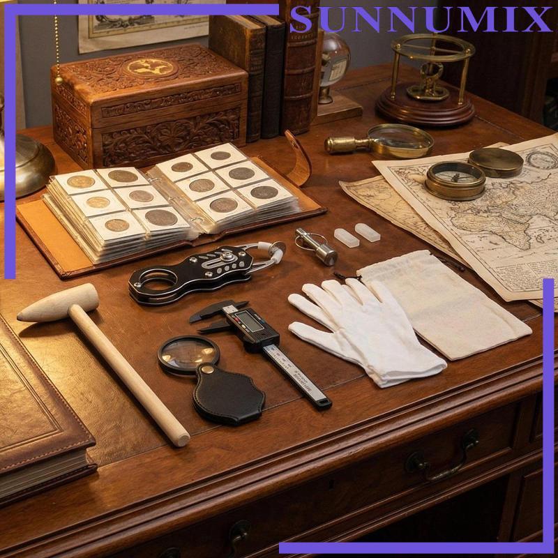 [Sunnimix] เหรียญ Ping Test Pocket เหรียญ Pinger Test Kit Resonance Detection เครื่องมือสแตนเลสและอล