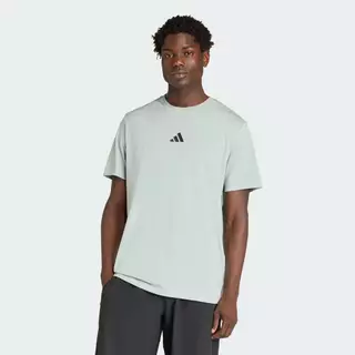 adidas Gym & Training เสื้อยืดพิมพ์ลาย CLIMACOOL TRAINING IDENTITY ผู้ชาย สีเขียว KD3914
