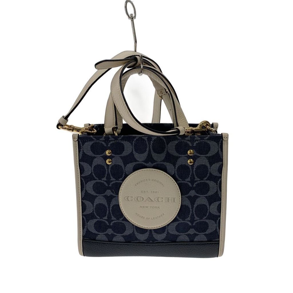 COACH Tote Denim NVY G2140-C5638 Direct from Japan Secondhand