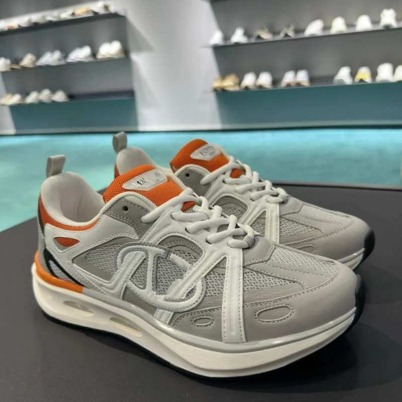 VLTN รองเท้าผ้าใบลําลองผู้ชาย Jo Series Warren หนาSoled Retro หนังรองเท้าเก่าเพิ่มรองเท้าสีขาว