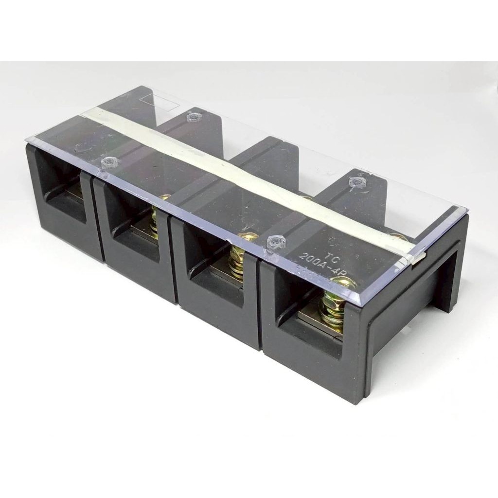 ร้านในกทม เทอร์มินอลบล็อก TC-200A (Terminal Block) ขนาดใหญ่สำหรับต่อสายไฟในตู้คอนโทรลหรือระบบไฟฟ้าอุตสาหกรรม