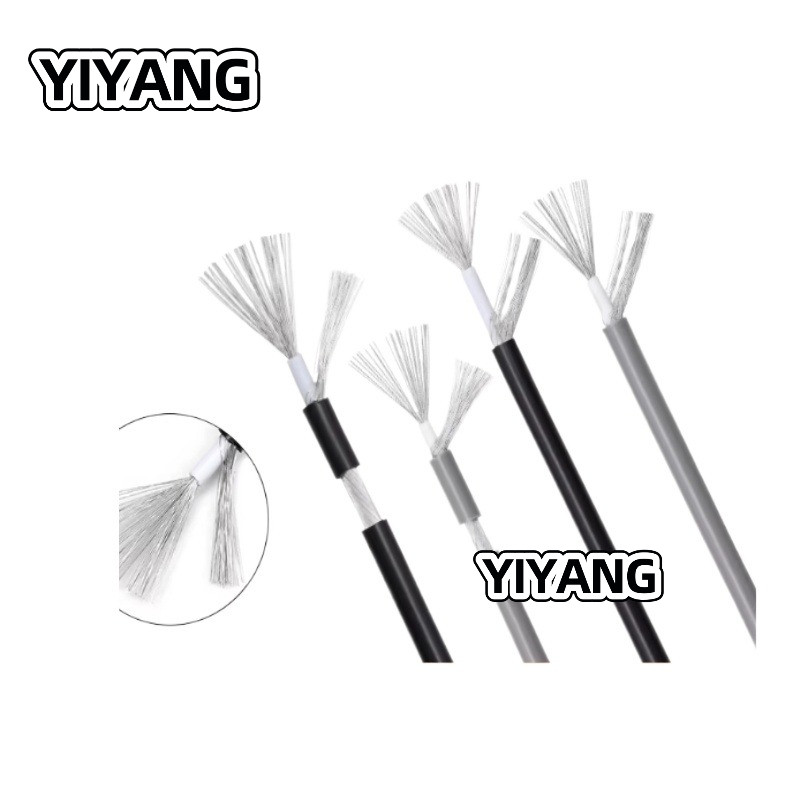 1 เมตร UL1185 Single Core Shielded สายไฟเสียงสัญญาณลวด 10awg-26awg YIYANG