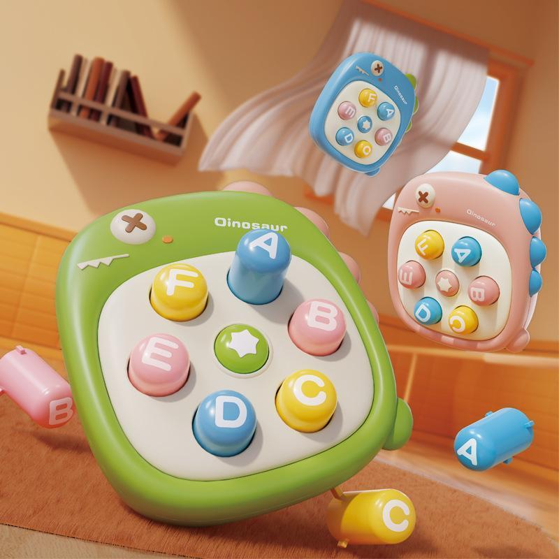 เด็กไดโนเสาร์ Pop It Push เกม Fidget ของเล่น Happy Groundhog ของเล่นเด็กสี Randomized Therapy คู่ Interactive ของเล่น Busy Board แม่และเด็ก Interactive
