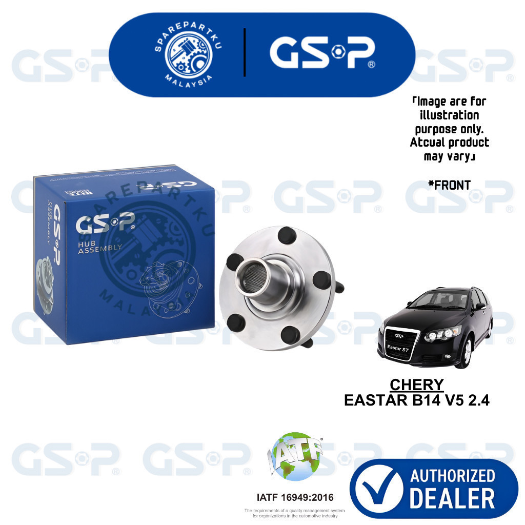 GSP FRONT WHEEL HUB BEARING สําหรับ CHERY EASTAR B14 V5 2.4 (AUTO/MANUAL) GSP WHEEL HUB BEARING ASSY
