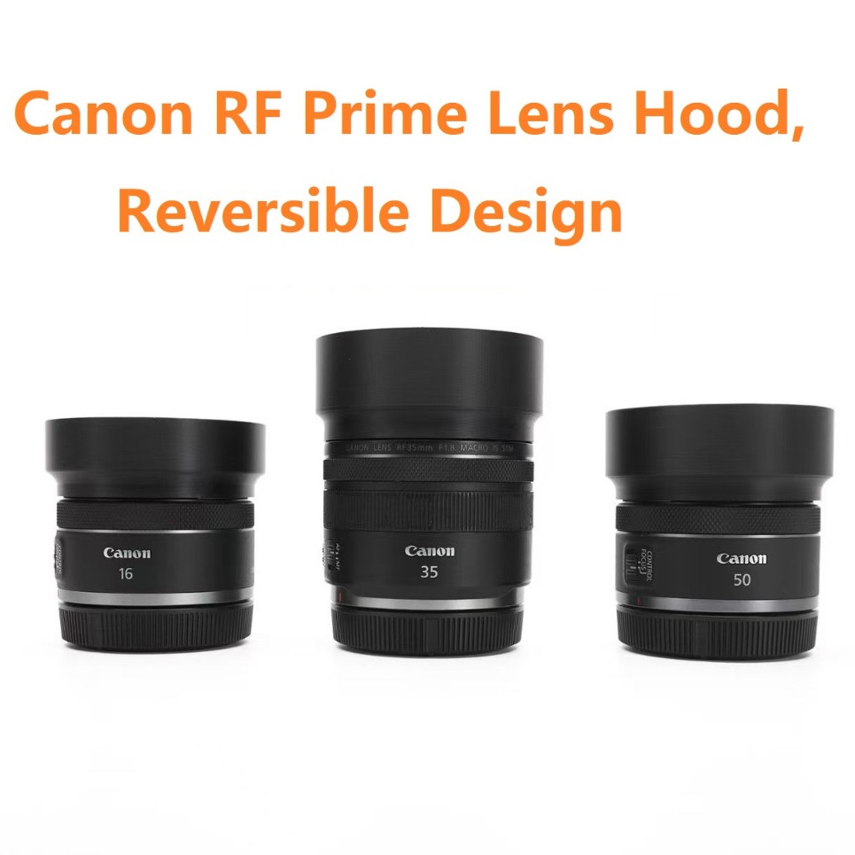 เลนส์ Canon RF35mm F1.8 / RF50mm F1.8 / RF16mm F2.8 Prime ดีไซน์ดั้งเดิม กลับด้านได้
