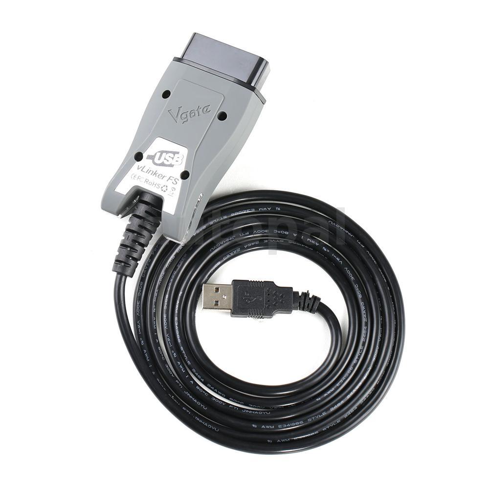 Vgate vLinker FS ELM327 สําหรับ Ford FORScan HS/MS-CAN ELM 327 OBD 2 OBD2 รถเครื่องสแกนเนอร์เครื่องม