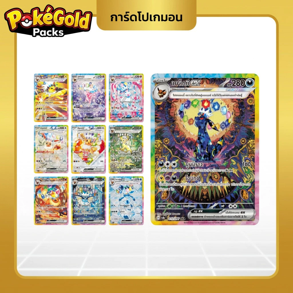 [Pokemon] Terastal Festival Booster Pack แบบซอง การ์ดโปเกมอน ภาษาญี่ปุ่น umbreon eevee Japanese thumbnail 5