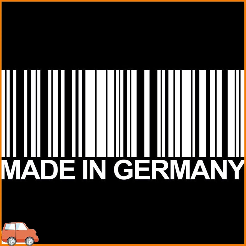 [Ma] 156 x 68 ซม. MADE IN GERMANY Bar Code Cool Vinyl Decal Car Sticker Accessories