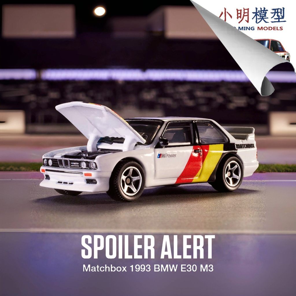 Matchbox Matchbox 1/64 BMW 1993 BMW E30 M3 creation Series สต็อกพร้อมใหม่เอี่ยม