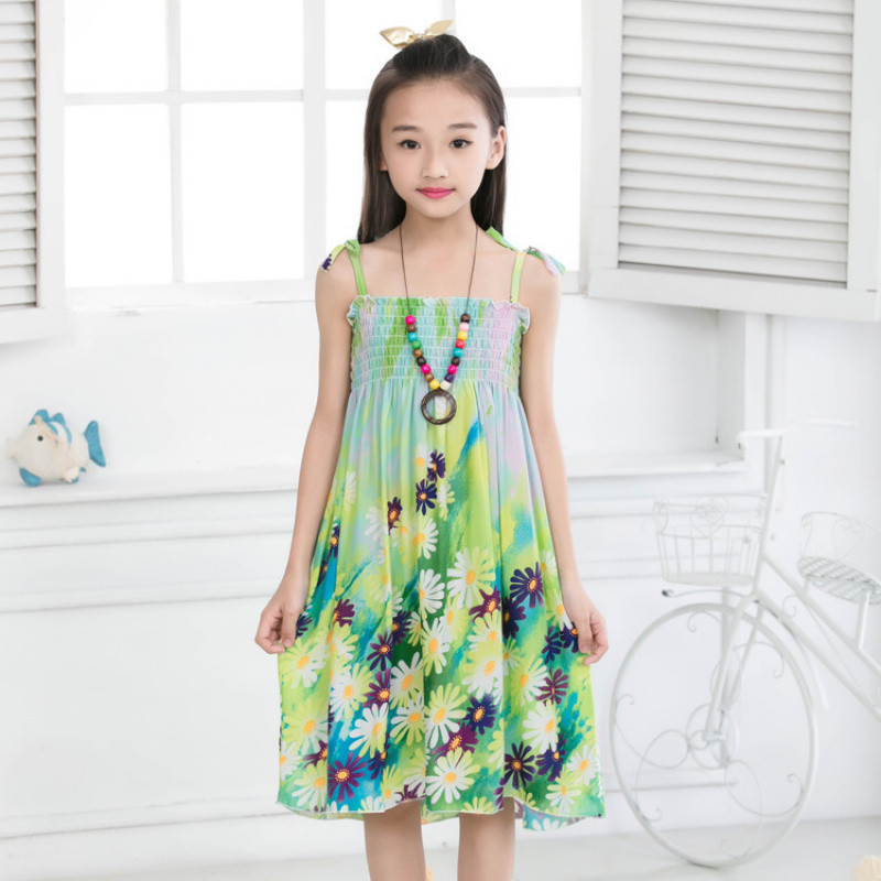 100-160-XL【พร้อมส่ง】ชุดเดรสสายเดี่ยวแม่ลูกลายดอกไม้สไตล์โบฮีเมียน สำหรับชายหาด สำหรับหน้าร้อน ราคา ถูกที่สุด ดีลบีเคเค แกลเลอรีภาพที่ 7