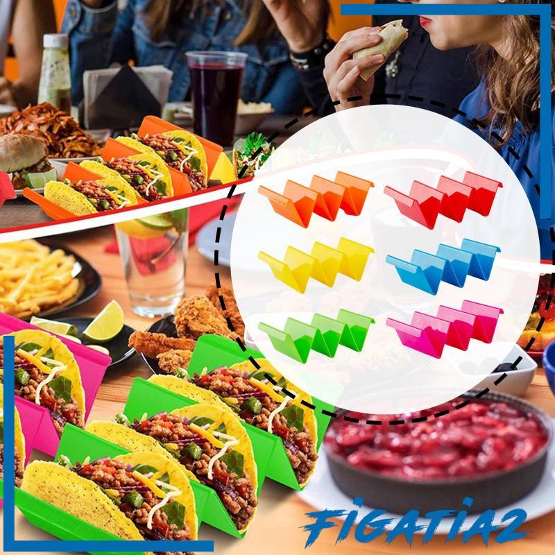 [Figatia2] Taco Holder Stand Compact Taco Baking Rack สําหรับรวบรวมร้านอาหารปาร์ตี้