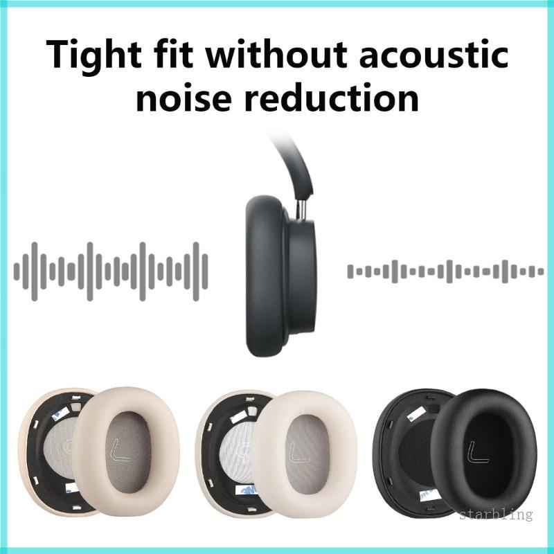 Star Pack of 2 แผ่นรองหูฟังหนังโปรตีนสําหรับหูฟัง LS880NB WH950NB