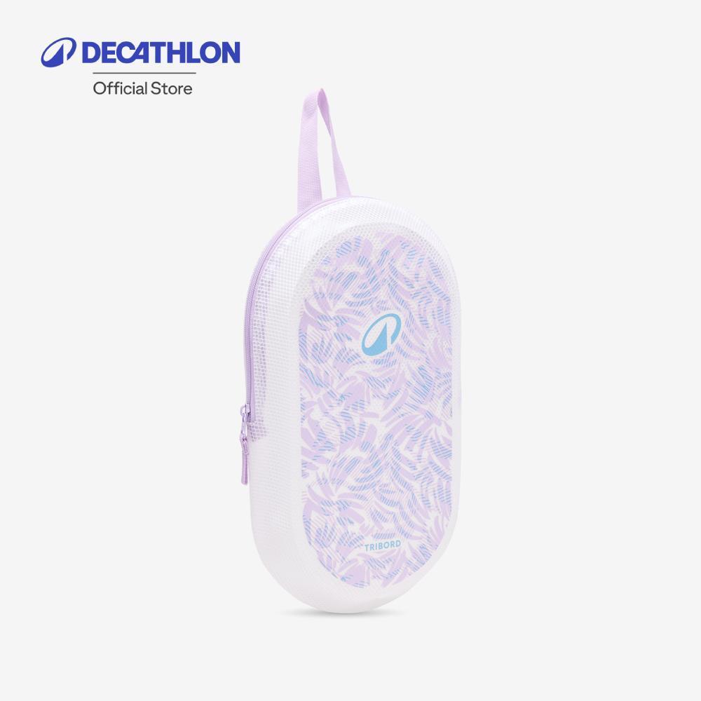 Decathlon Waterproof Swimming Pouch 6L Transparent ถุงเก็บของว่ายน้ำขนาด 6 ลิตร (แบบใส) – Purple