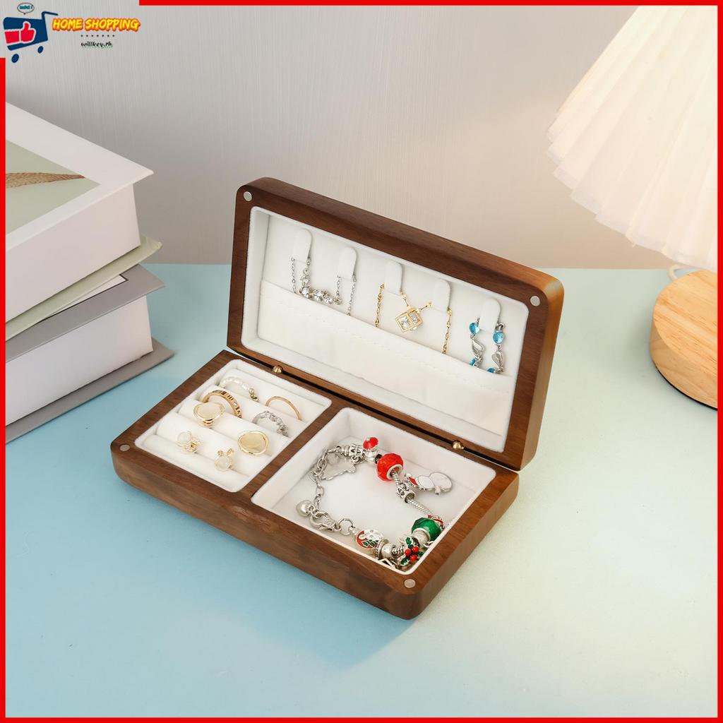 ไม้ Jewellery Keepsake กล่องเก็บสําหรับ Trinket วันเกิดครบรอบเพื่อนเจ้าสาวปัจจุบันสําหรับเธอ SHOPTKC