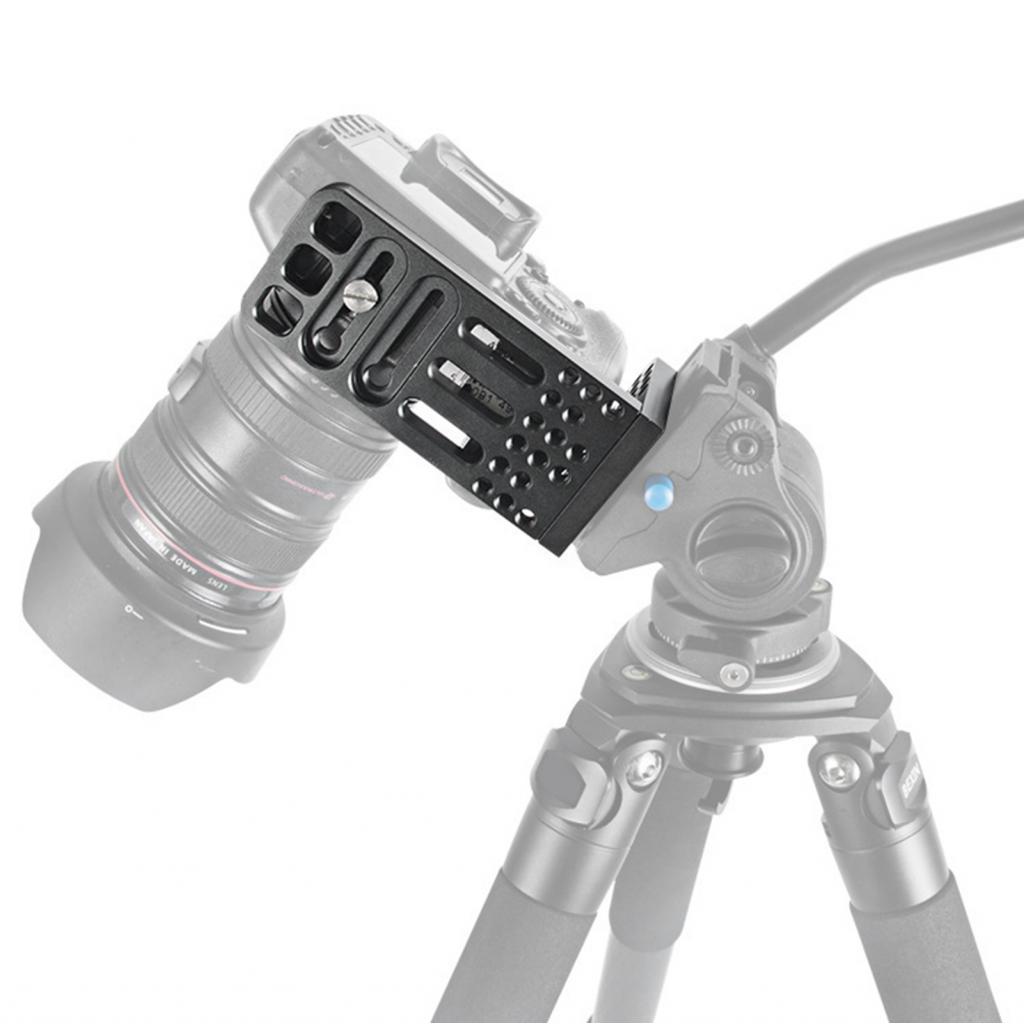 กล้อง LShape Bracket L130A Universal Quick Release L Plate SLR Stabilizer Stand 1/4in 3/8in Thread