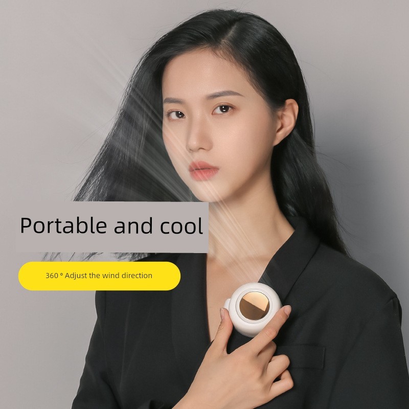 fan พัดลมหนีบ ลมกรดขนาดเล็ก usb พัดลมขนาดเล็กคลิปหนีบพัดลมปลอกคอแขวนเอวพัดลมหัวเข็มขัดแบบพกพา MF019ข