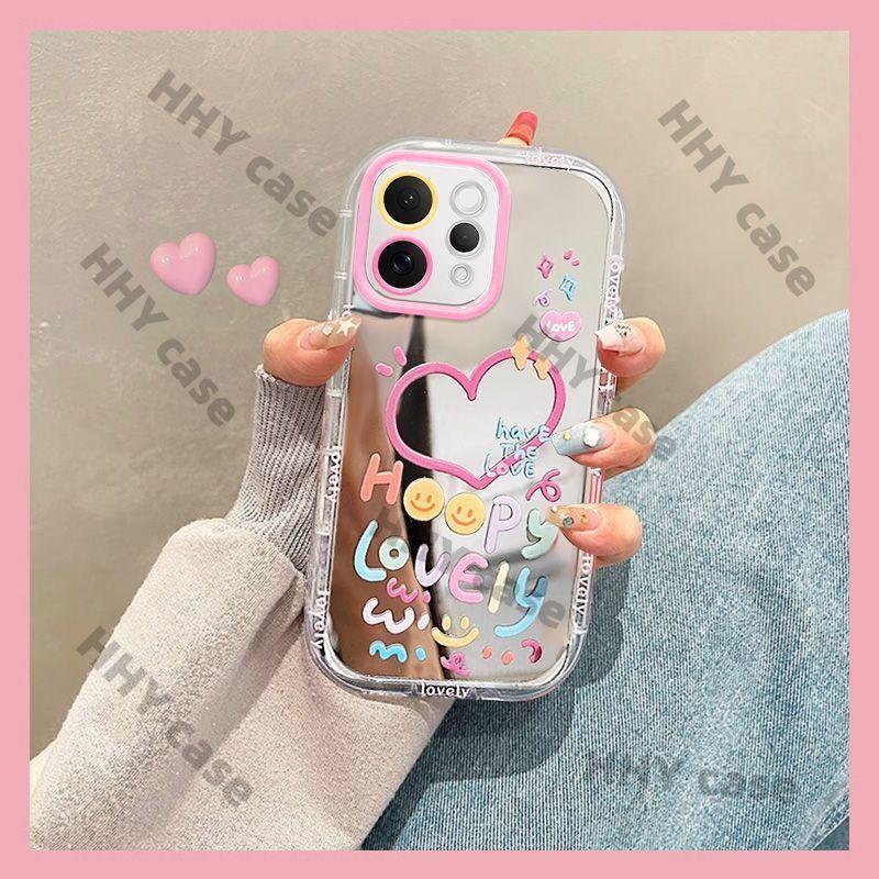 เคส Vivo V70 5G เคส กรณีน่ารักโปร่งใส Shock-Absorbing เคสโทรศัพท์,แต่งหน้ากระจกโทรศัพท์,กล้องฝาครอบป้องกัน, Soft Shell หนา Tpu HHY กรณี