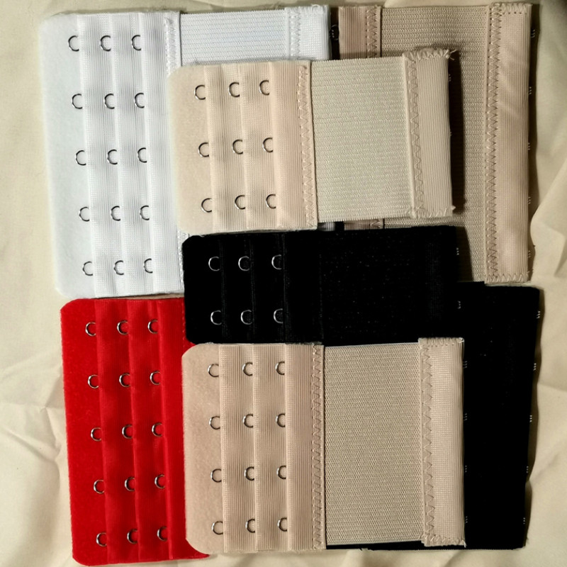 ตะขอต่อเสื้อชั้นในยืดหยุ่น Elastic Bra Extender มี 2 3 4 5 ตะขอ ให้เลือก สีดำ สีเนื้อ