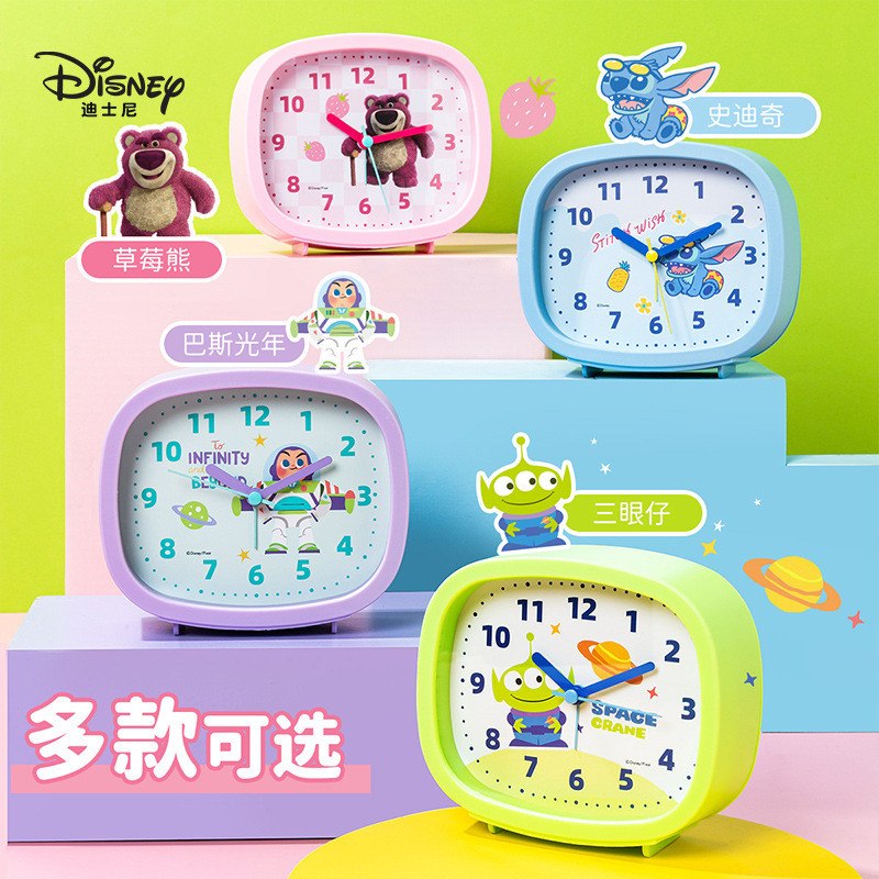 Popular~Disney student alarm clock bedside table clock simple home cartoon children's desk gift smal