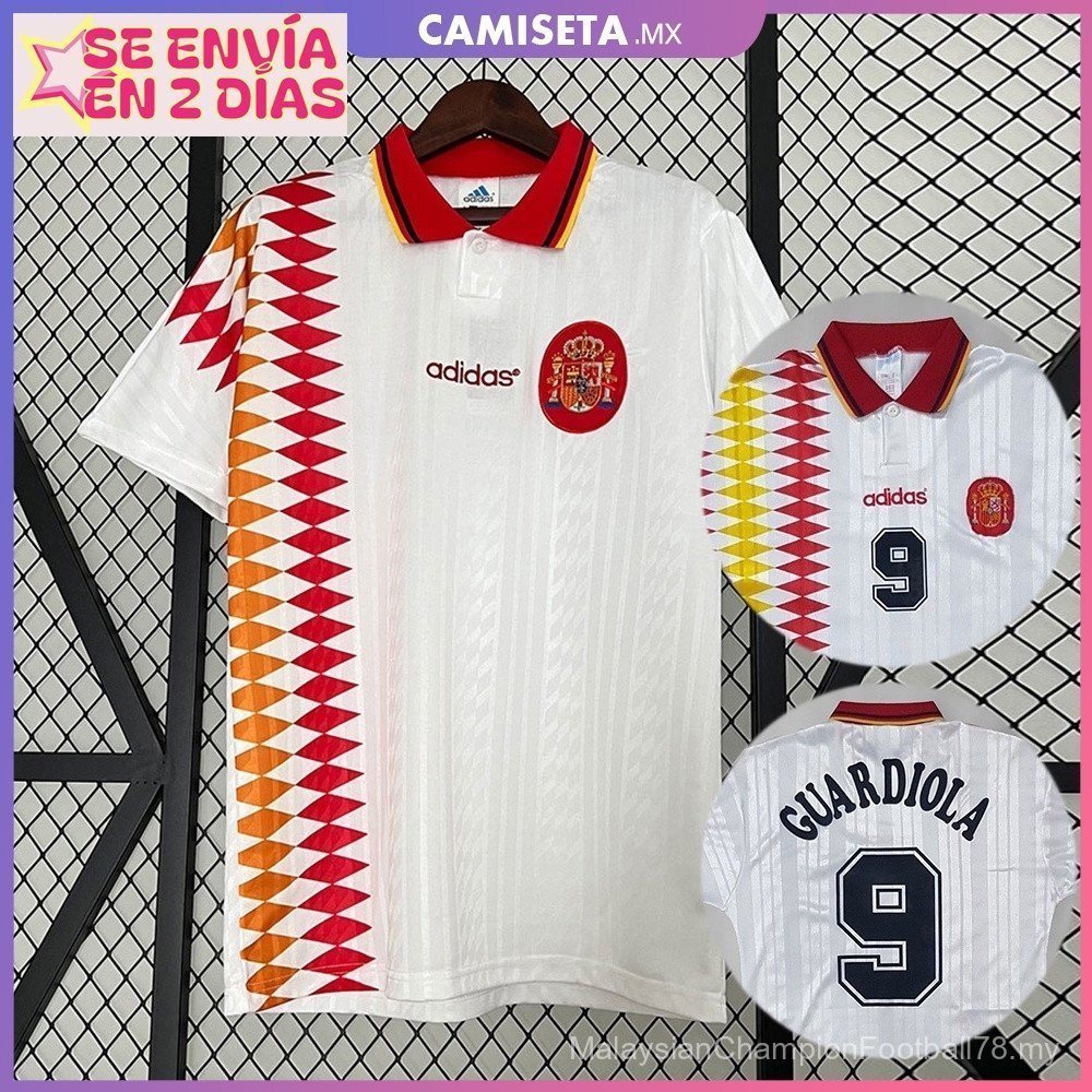 Retro SSS+Retro 1994-1996 เสื้อฟุตบอลสเปนเยือน