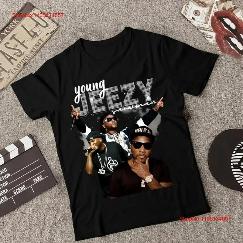 เสื้อยืด Young Jeezy สีดำ ผ้าฝ้าย ทุกขนาด S ถึง 5XL สำหรับแฟนๆ รุ่น MI127 สไตล์วินเทจ เนื้อผ้านุ่ม ใ