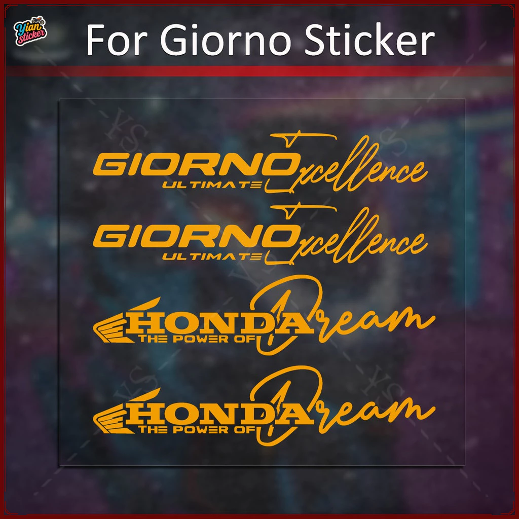 สติ๊กเกอร์สะท้อนแสง GIORNO หน้าหลัง 3D เรซิ่น thumbnail 5