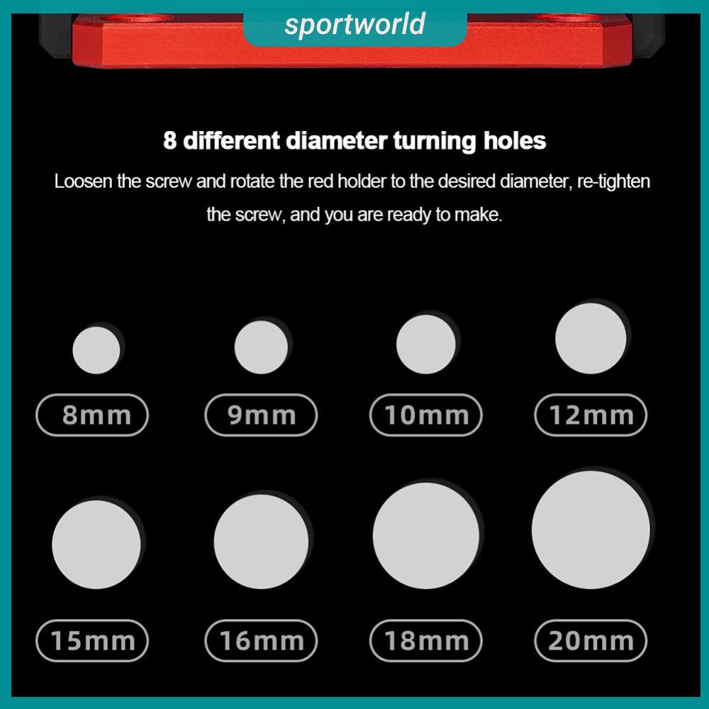 8mm-20mm Dowel Maker เครื่องกัดแบบปรับได้ Rod Clamp เมตริกสําหรับงานไม้