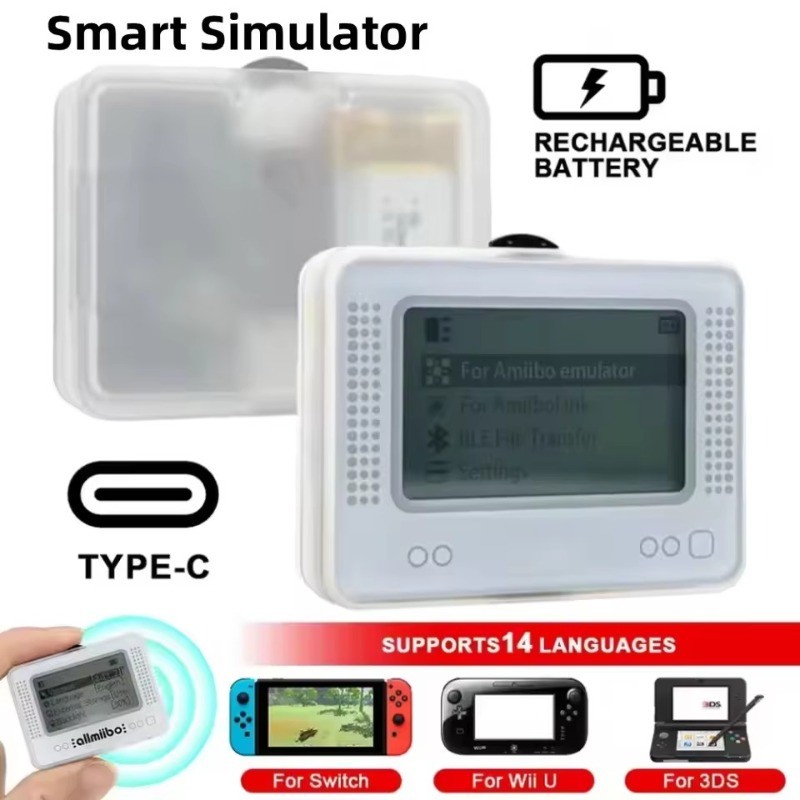 2-1 ชิ้นสําหรับ Amiibo NFC Pixl จําลอง Pixl Emulator - ชาร์จบลูทูธอัจฉริยะจําลอง-ใช้งานร่วมกับ Switc