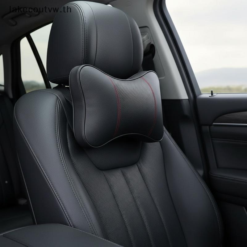 LK 2PCS คุณภาพสูงรถ Ne หมอน Headrest Ne หมอนสนับสนุน Auto Universal ที่นั่งนุ่ม Breathable ตกแต่งภาย