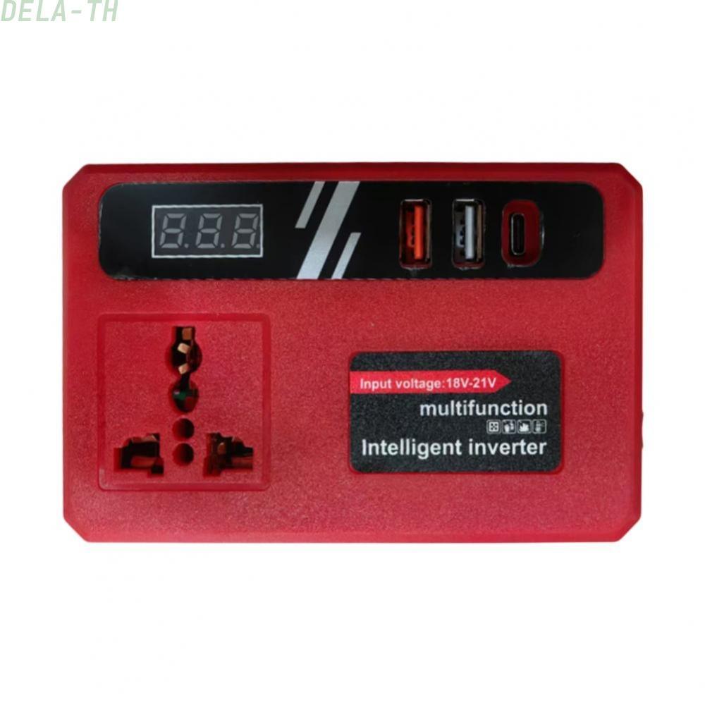Sleek Design Lightweight Inverter DC18V21V to 220VAC for Small Gadgets