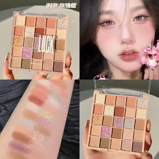【จัดส่งจากกรุงเทพฯ】25สี อายแชโดว์พาเลท เนื้อใยไหม เนื้อแมท ประกายชิมเมอร์ กลิตเตอร์ สีสวย ติดทน กันน้ำ แบบพกพา