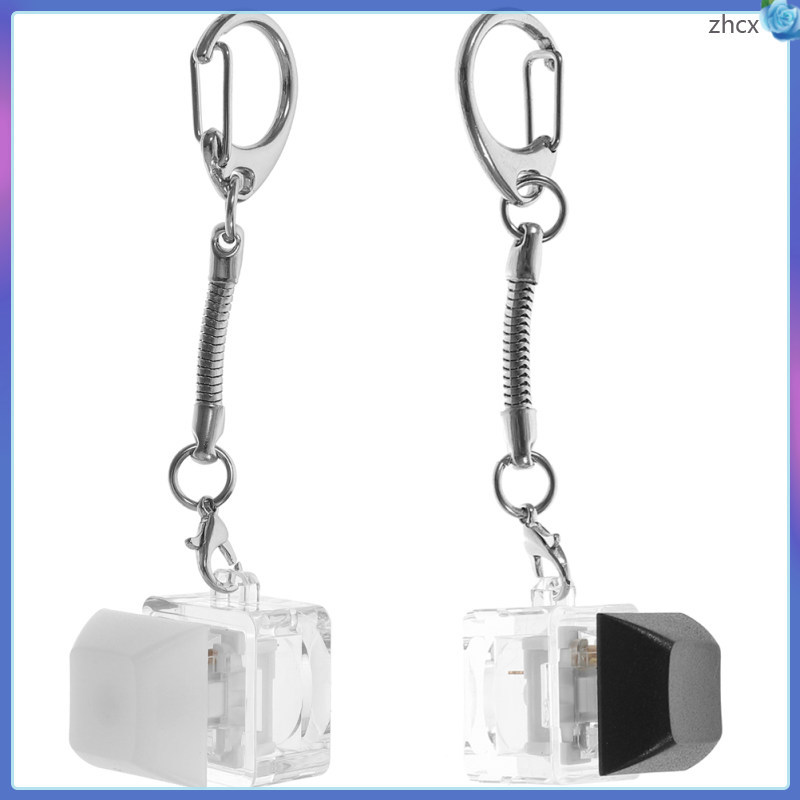 2pcs Keycap พวงกุญแจ Keycap จี้คีย์บอร์ดพวงกุญแจสําหรับกระเป๋าแขวน Decor zhihuicx