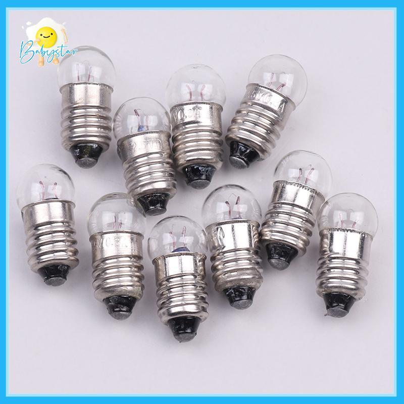 [Inthehot-t] 10PCS Miniature รอบ 0.3A 2.5V ปืนใหญ่แสงขนาดเล็กสําหรับทดลองนักเรียนหลอดไฟขนาดเล็กลูกปัด [ใหม่]