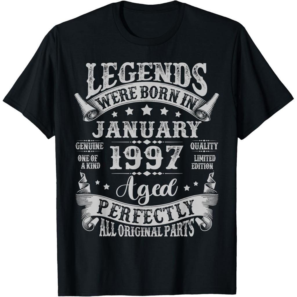 Vintage Legends were Born in January 1997 29th Birthday Men T-Shirt