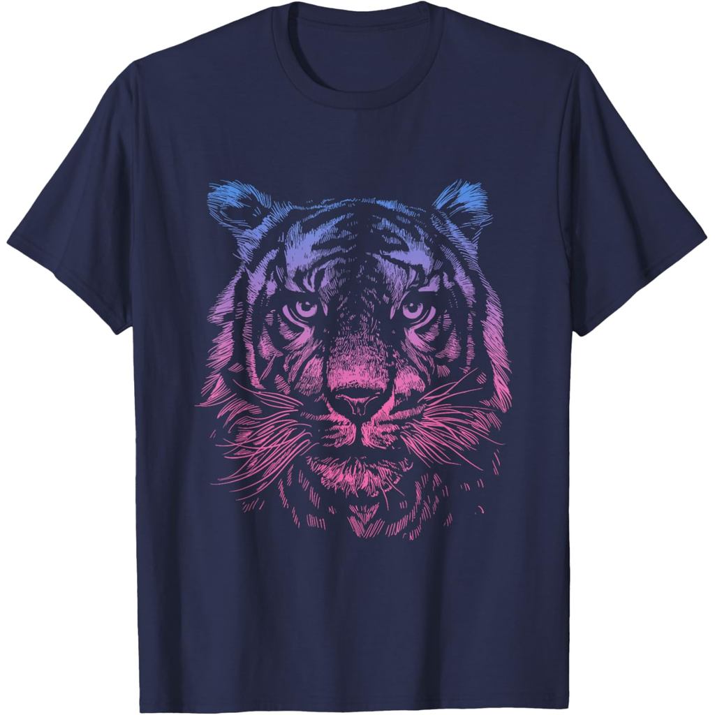 Tiger Face Abstract Art T-Shirt