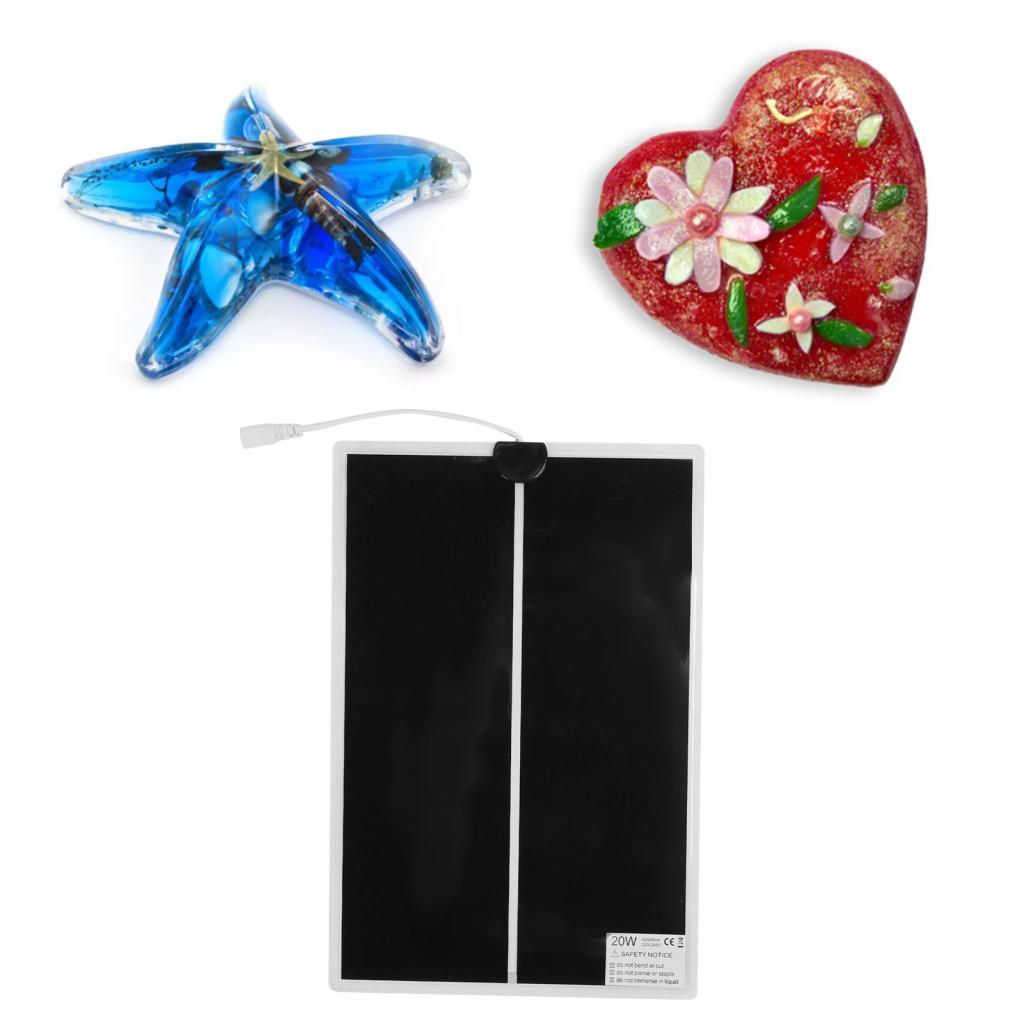 แผ่นทําความร้อนแบบเรซินแผ่นรองทําความร้อนอย่างรวดเร็ว 42 X 28 ซม. สําหรับอุปกรณ์