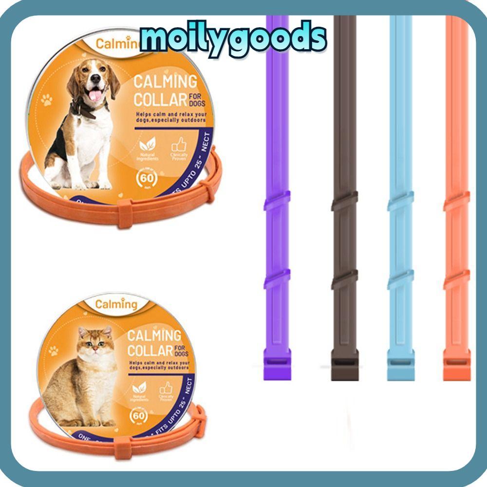 MOILYHD สร้อยคอสุนัขแมว TPR Pet Supply Pacify บรรเทาความวิตกกังวล