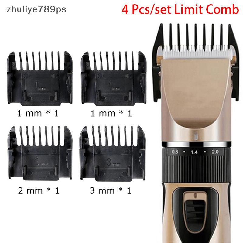 Zhuliye789ps] 4 ชิ้นคู่มือหวีผมTrimmer Clipperจํากัดหวีตัดคู่มือเครื่องมือเปลี่ยนใหม่