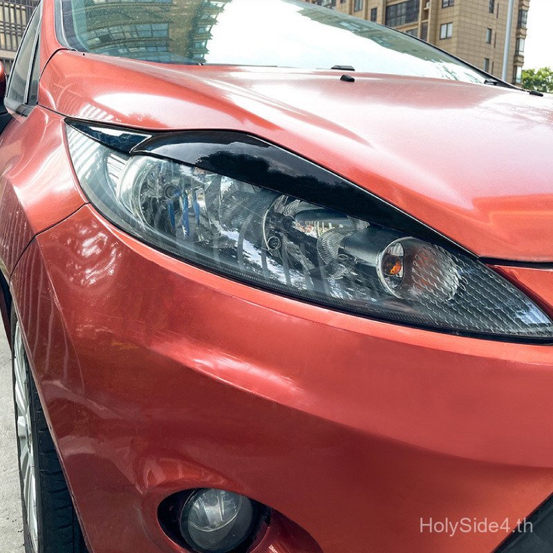 เหมาะสําหรับ Ford Fiesta Fiesta MK6 2008-2012 ไฟหน้ารถคิ้วแสงสติกเกอร์อุปกรณ์ตกแต่งภายนอก