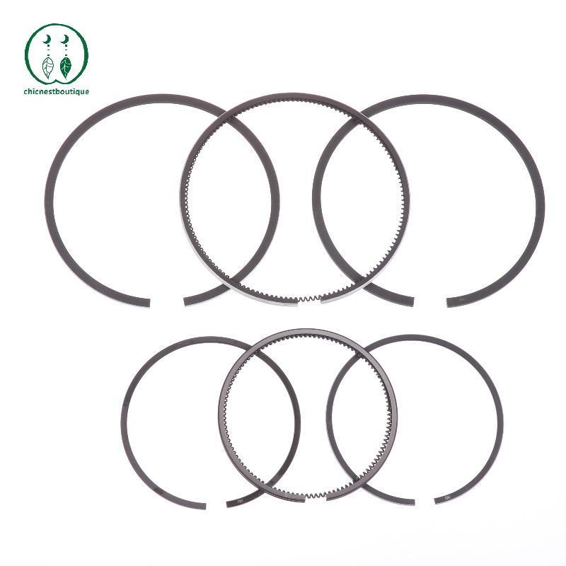 [Chicnest] 3 ชิ้น/เซ็ตแหวนลูกสูบ Fit Single กระบอกเครื่องยนต์ดีเซล 168F 170F 173F 178F 186F 188F 192