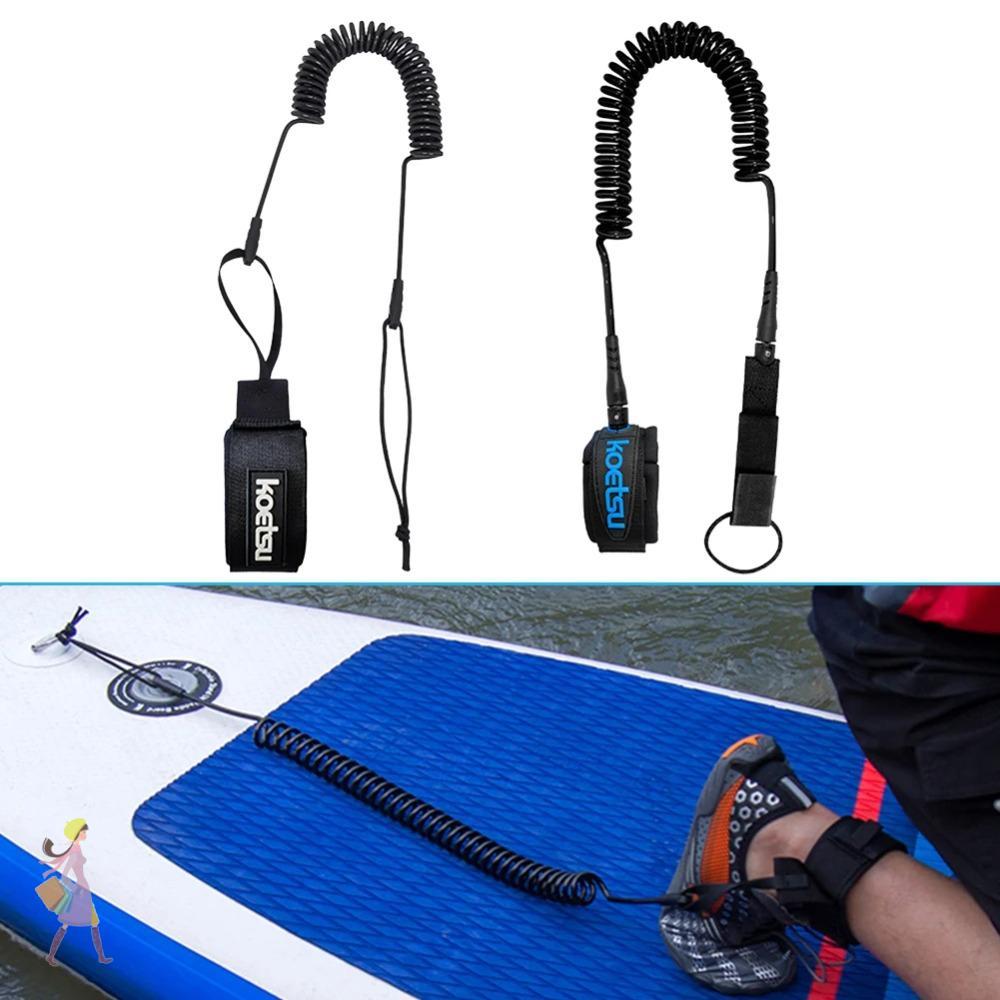INNICE Sup Board Foot Leg Rope, Surfing Stand UP TPU Surfing Safety Hand Rope, Practical Elastic Coi