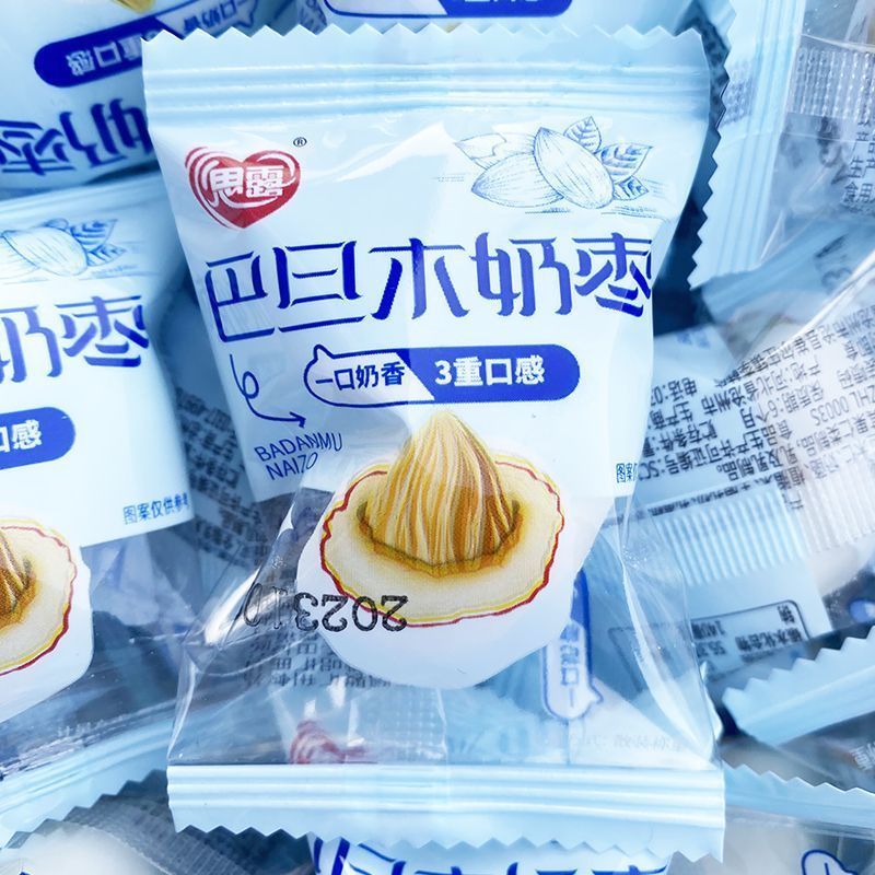 思露巴旦木夹心奶酪枣杏仁奶枣新疆奶皮枣独立包榴莲味零食甜20260314Siluba Almond-filled Cheese Dates, Almond Milk Dates, Xinjiang M