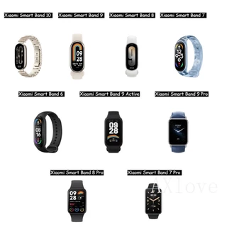 สายรัดสําหรับ เสี่ยวหมี่ ไมล์ วงดนตรี 10 9 8 7 6 5 4 3 สร้อยข้อมือสําหรับ ไมล์band 8 9 10 มือโปร แฟชั่นโลหะหัวใจ ดาว โซ่สายรัดข้อมือ