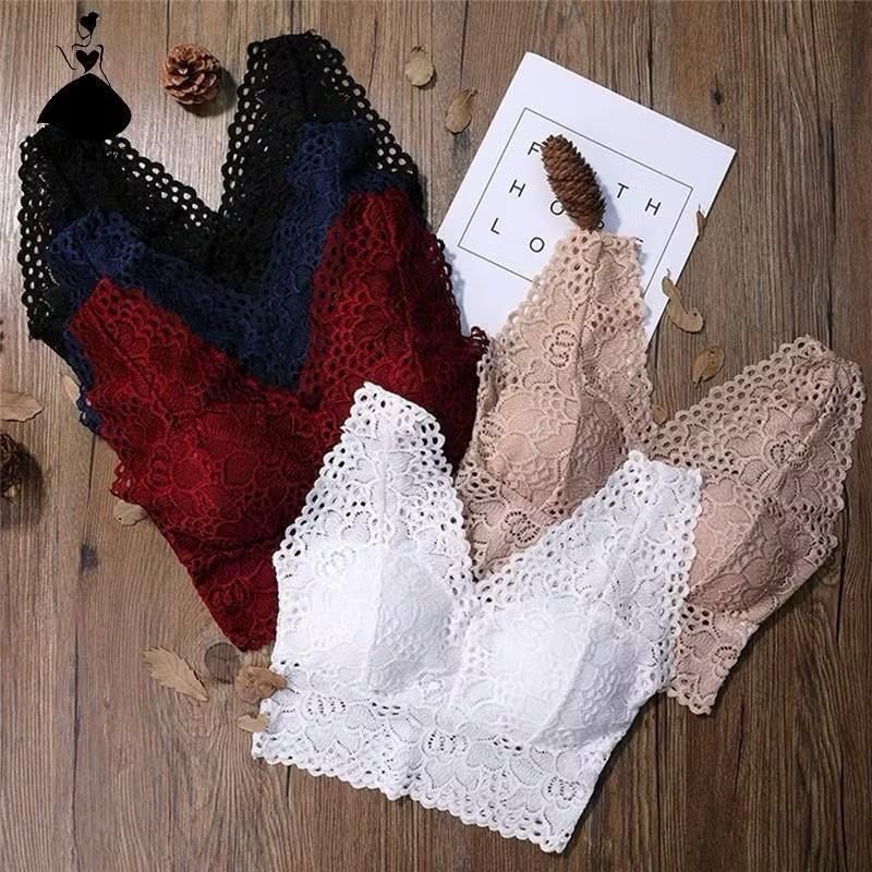 บราผู้หญิง บราออกกําลังกาย โยคะ สูงสุด กับหน้าอกแยกลูกไม้เซ็กซี่คุณภาพสูงเอวยางยืดซับเหงื่อมีแผ่นรองหน้าอก - ง330