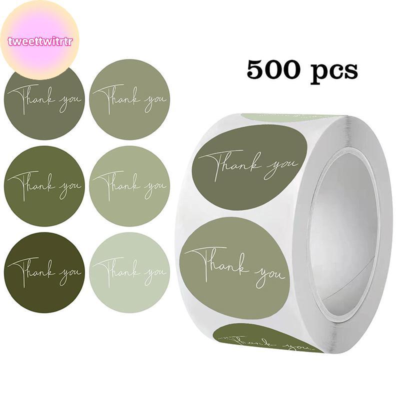 TRWITR 500 ชิ้นขอบคุณ Stiers ป้ายน่ารักสําหรับธุรกิจขนาดเล็กหรืองานแต่งงานของขวัญ Decor Stier เครื่องเขียนอุปกรณ์ TH
