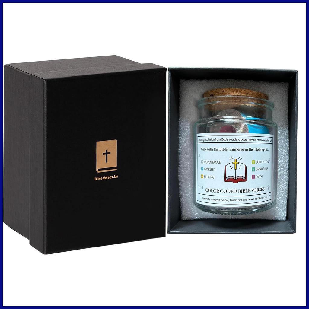 Bible Verse Jar สเปน Scripture สวดมนต์ Hope Bible Verse Jar ตกแต่งอารมณ์สนับสนุนโต๊ะ Bible Verse ome